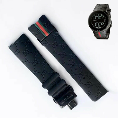 #ad 26mm Rubber replacement Watch Strap For I Gucci Digital Men#x27;s Watch YA114207 $38.99