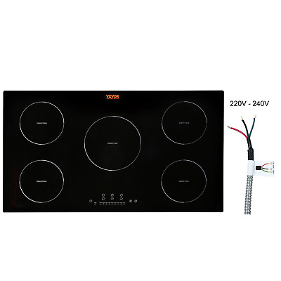 #ad VEVOR 36quot; Induction Cooktop Stove 5 Burner Built in Electric Induction Cooker $241.99