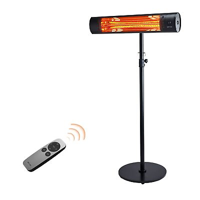 #ad EAST OAK Patio Heater Wall Mounted amp; Standing 1500W Outdoor Indoor Infrared E... $114.41