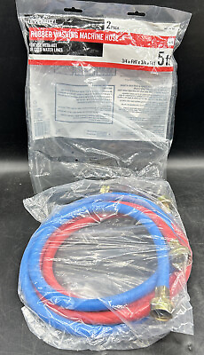 #ad Everbilt 1001298166 EPDM Rubber 5.ft Color Coded Washing Machine Fill Hose Pair $23.65
