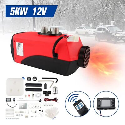 #ad Hot 12V 5KW Air Diesel Heater Remote 10L Tank 5000W For Trucks Boat Trailer $79.99