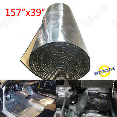 #ad 157quot;x39quot; 5mm Car Insulation Sound Deadening Heat Shield Thermal Noise Proof Mat $34.20