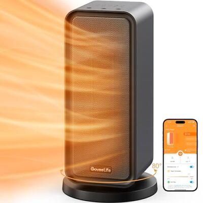 #ad Space Heater 1500W Fast Portable Heating for Indoor Use 80°Oscillating Sma... $131.68