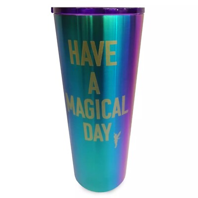 #ad Disney Parks Have A Magical Day Tinker Bell Stainless Steel 22oz Tumbler Cup New $19.99