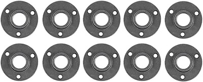 #ad 10 Pack 3 4 inches Malleable Cast Iron Pipe Flange Industrial Pipe Black Steel $15.62