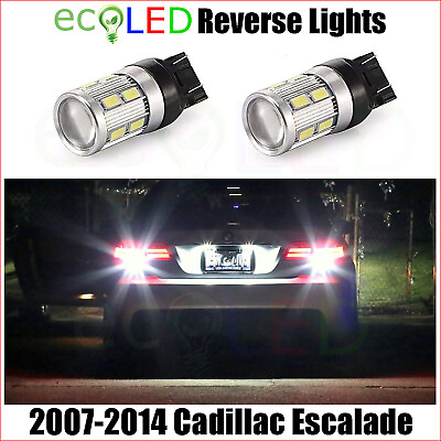 #ad 2 T20 WHITE LED Reverse Backup Light Bulbs fits 2007 2014 Cadillac Escalade 7440 $15.99