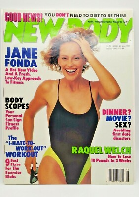 #ad NEW BODY Magazine May 1989 Jane Fonda Raquel Welch $19.95