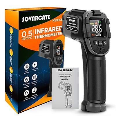#ad Infrared Thermometer Digital IR Laser Thermometer Temperature Gun High and Lo... $25.49