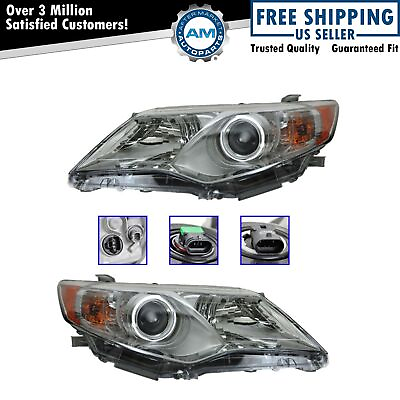#ad Headlight Set Left amp; Right For 2012 2014 Toyota Camry TO2502211 TO2503211 $172.19