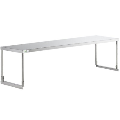 #ad 18quot;W x 72quot;L x 19quot;H Stainless Steel Single Deck Overshelf For Work Prep Tables $290.95