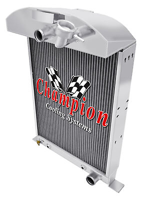 #ad KR Champion 3 Row Radiator Chevy Config for 1933 1934 Ford Cars V8 Conversion $244.82