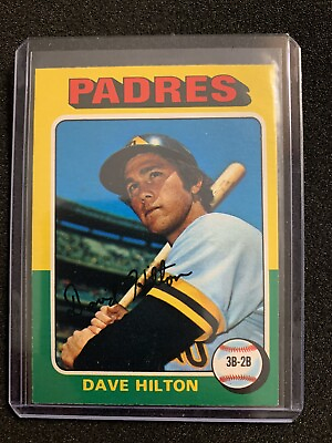 #ad Dave Hilton Padres 509 1975 OPC baseball VG C $3.25