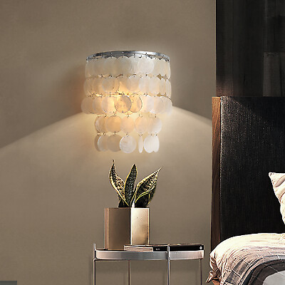 #ad Modern Shell Wall Light Wall Sconce Lighting Lamp Living Room US Indoor Bedroom $33.92
