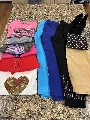 #ad 13 piece girls clothes lot skirt tops sweater pants boots Sonoma Mudd Osh Kosh $25.00