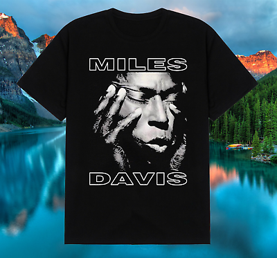 #ad Black Miles Davis Black T Shirt Short Sleeve All Size S 345XL Free Shipping $15.99