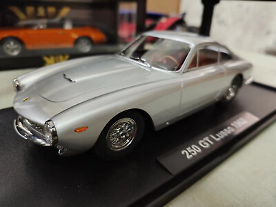 #ad KK Scale Models Ferrari 250 GT Lusso 1962 Silve 1 18 Scale DieCast Model Car New $99.90