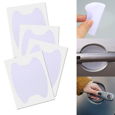 #ad For Honda Door Handle Sticker White Protective Film Scratch Resistant Accessory $5.69