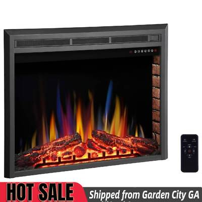 #ad 39quot; Electric Fireplace Insert Recessed Electric Stove Heater from GA 31408 $300.99