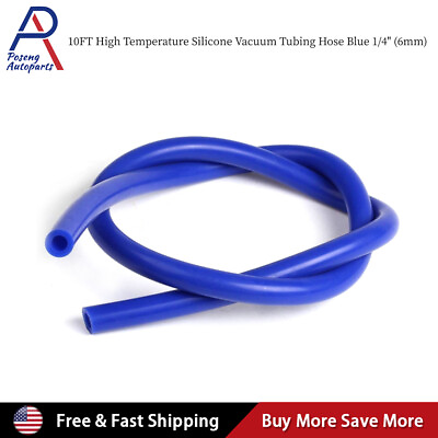 #ad 10 Feet ID: 1 4quot; 6mm Silicone Vacuum Hose Tube High Performance Blue $10.79