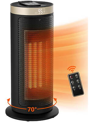 #ad HONGGE 1500W Space Heater for Indoor Use 16quot; Portable Electric Heaters Fan $33.00