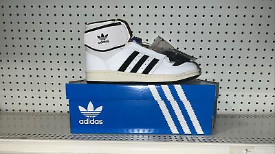 #ad Adidas Top Ten DE Mens Leather Athletic Basketball Shoes Size 10.5 White Black $74.99