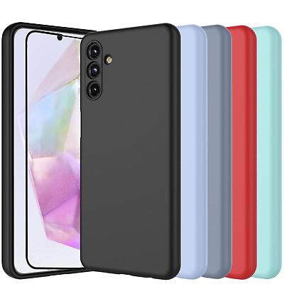 #ad For Samsung Galaxy A03S A14 A15 A54 5G Case Silicone Cover Screen Protector $7.38