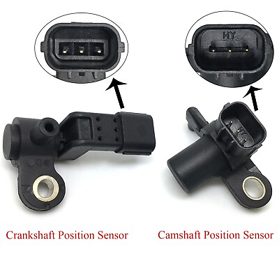 #ad Set of 2 Camshaft amp; Crankshaft Position Sensor For Honda Civic 2001 2005 L4 1.7L $15.00