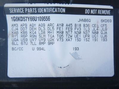 #ad ABS Pump Anti Lock Brake Part With Active Brake Control Opt JL4 Fits 06 07 DTS 1 $85.49