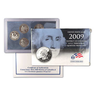 #ad 2009 D.C. amp; U.S Territories Quarter Clad Proof Set U.S. Mint OGP COA $9.99