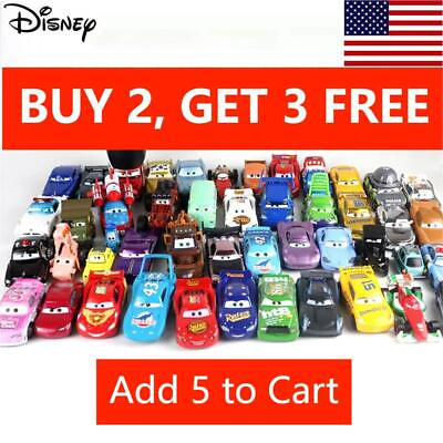 #ad Disney Pixar Cars Lightning McQueen 1:55 Diecast Metal Model Car Toy Gift Kids $26.99