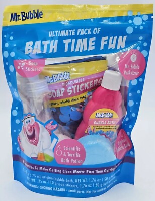 #ad New Mr. Bubble Ultimate Pack Of Bath Time Fun Set Bubble Bath Scientific Potion $16.49