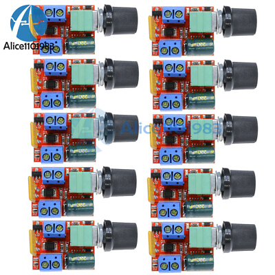 #ad 1 10PCS Mini DC 5A Motor PWM Speed Controller DC3V 35V Control Switch LED Dimmer $1.74