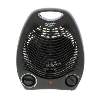 #ad 750 1500 Watt Fan Forced Electric Portable Space Heater Black $30.88
