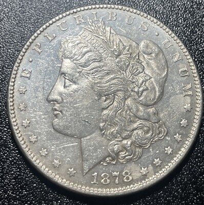 #ad 1878 7tf Morgan Dollar Silver Gem BU Semi PL Coin $98.00