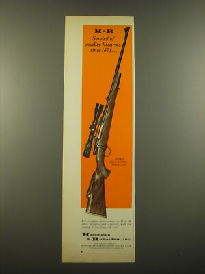 #ad 1969 Harrington amp; Richardson Ultra Bolt Action Model 300 Rifle Advertisement $19.99