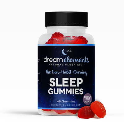 #ad Dream Elements Sleep Gummies Natural Ingredients Passionfruit Flavor 60ct $34.99