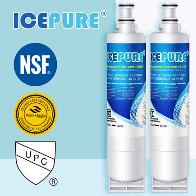 #ad 2 PACK Fit For 4396508 4396508P 4396508T Refrigerator Water Filter ICEPURE $19.94