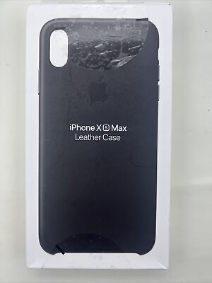 #ad #ad Apple Leather Case iPhone XS Max Black MRWT2ZM A Genuine New $15.95