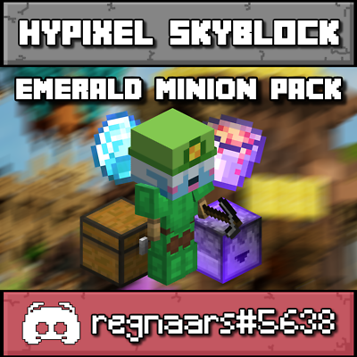 #ad Hypixel Skyblock T11 Emerald Minion Pack Fast And Safe Delivery $1.99