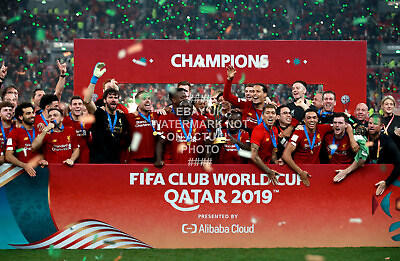 #ad 2019 CLUB WORLD CUP LIVERPOOL FC TEAM QUALITY PHOTO PRINT SQUAD TROPHY 3 GBP 3.99