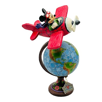 #ad Jim Shore Disney Globetrotting Adventure Figurine Mickey Mouse Flying NEW RARE $999.95