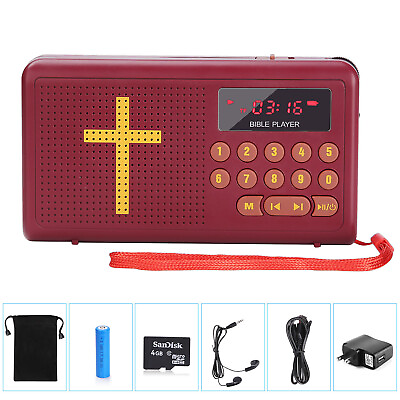 #ad New Rechargeable Bible Audio Player Electronic Bible Talking King James Version $25.99
