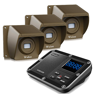 #ad 500m Wireless Driveway Alarms System Long Range Outdoor Motion Sensor Detectors $87.99