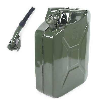 #ad Fuel Can 5Gal Fuel Can Gas Steel Tank Army Green 20L Can Steel with Safety Lock $39.80