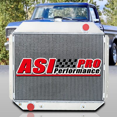 #ad 4 Row Radiator Aluminum For 66 1979 67 Ford Pickup F100 F150 F250 F350 Bronco V8 $199.00