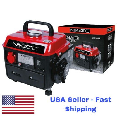 #ad Portable Gasoline generator RV Home Camping 900 surge watts NIKATTO USA STOCK $249.99