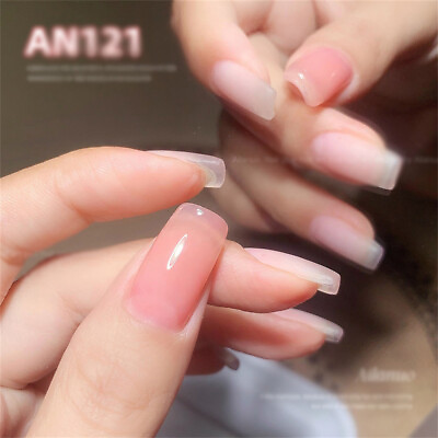 #ad Transparent Pink Color UV Gel Nail Polish Soak Off LED Gel Vanrnish Manicure 8ml $3.99