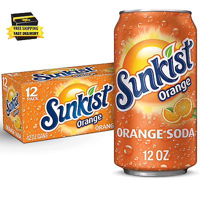 #ad Orange Soda 12 Fl Oz Pack of 12 ⭐️⭐️⭐️⭐️⭐️ $9.56