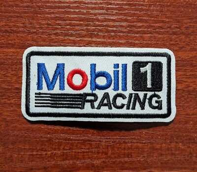 #ad Mobil 1 Racing Patch Autosport Automotive Embroidered Iron On Patch 1.75x3.5quot; $5.00