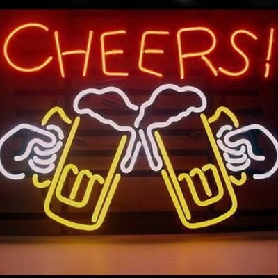 #ad Cheers Beer Beer Bar Open 20quot;x16quot; Neon Light Sign Lamp Wall Decor With Dimmer $174.99